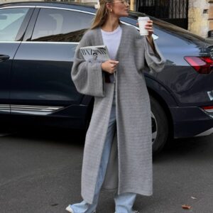 Кардиган з альпаки “Charlie” з широкими рукавами