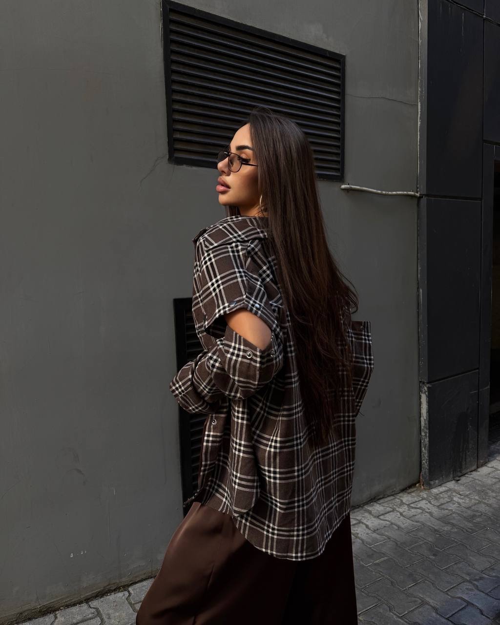 Сорочка-трансформер “Gaby” з мʼякої фланелі - Зображення 11