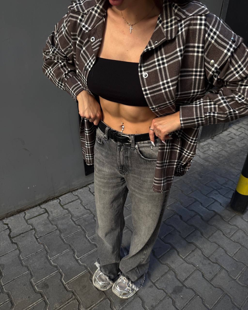 Сорочка-трансформер “Gaby” з мʼякої фланелі - Зображення 10