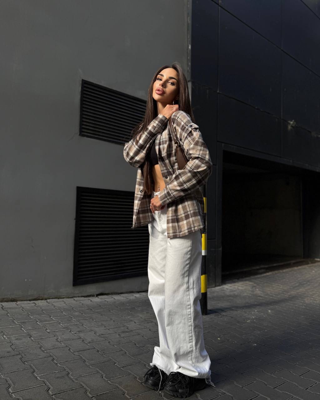 Сорочка-трансформер “Gaby” з мʼякої фланелі - Зображення 8