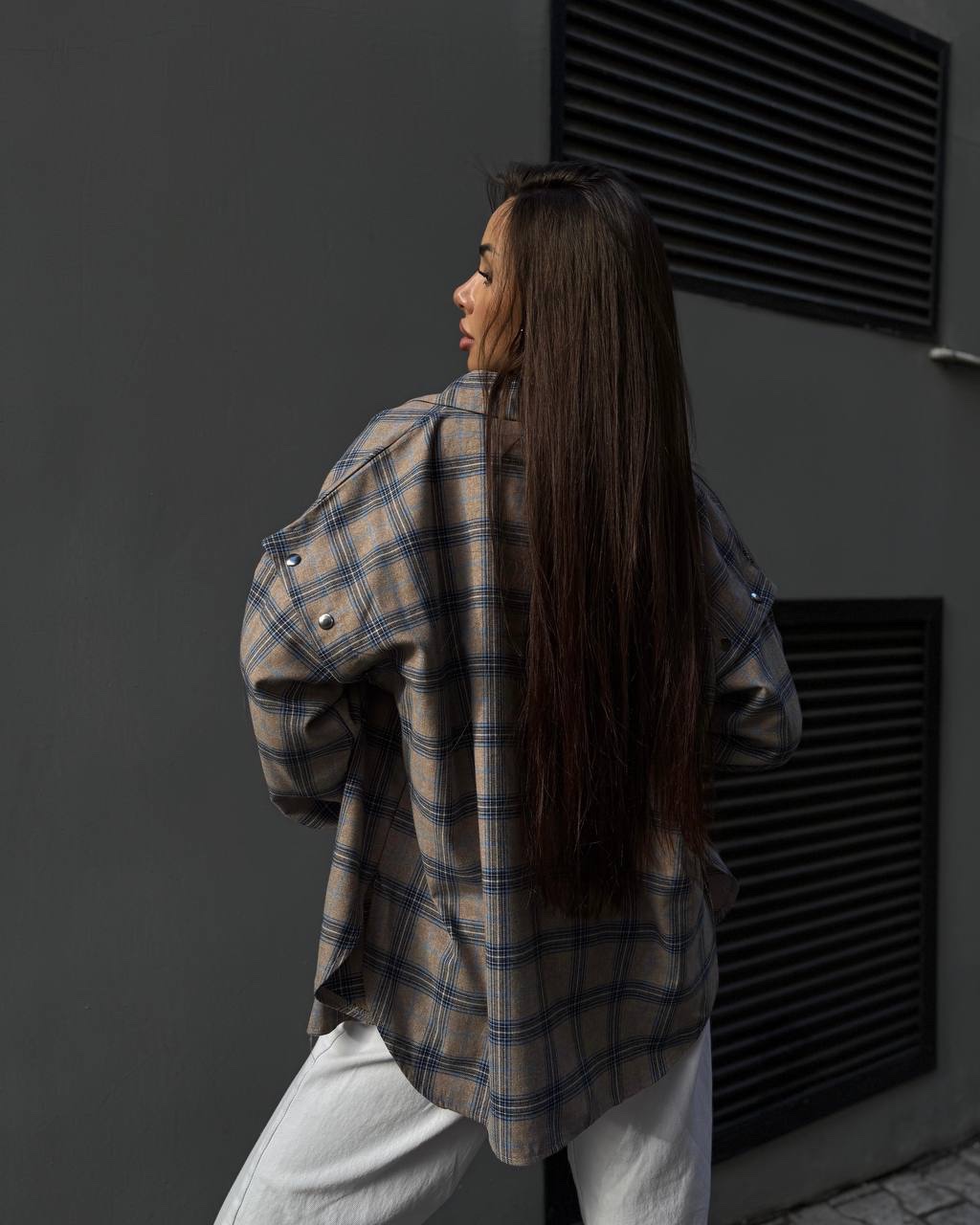 Сорочка-трансформер “Gaby” з мʼякої фланелі - Зображення 4