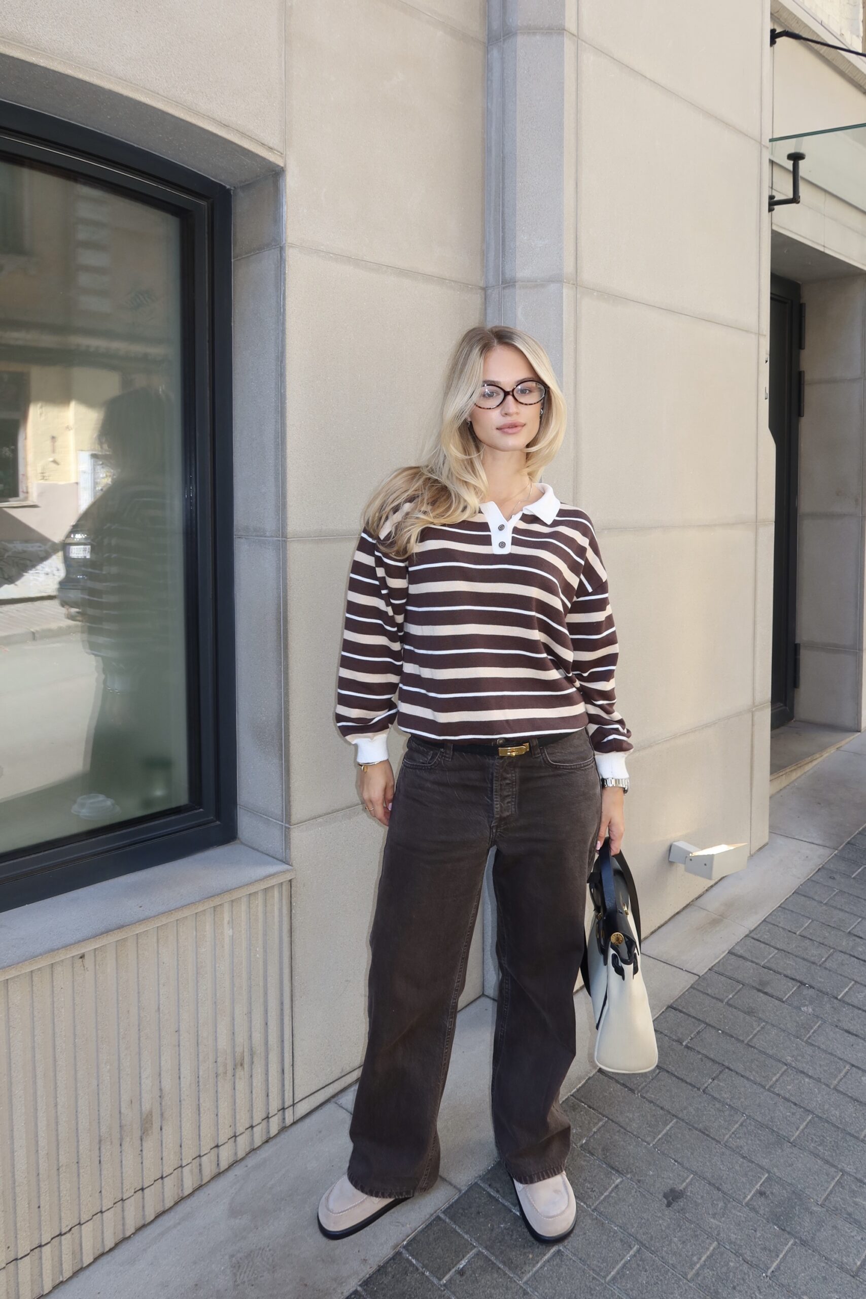 Вʼязане поло “Margot” у смужку - Зображення 5