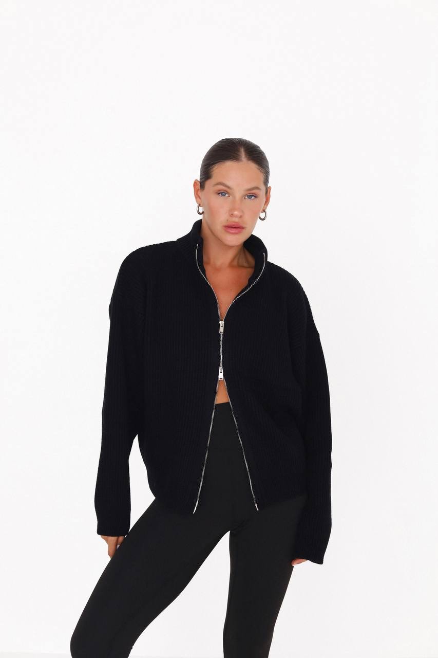 Трикотажна кофта “Emilia” на блискавці - Зображення 4