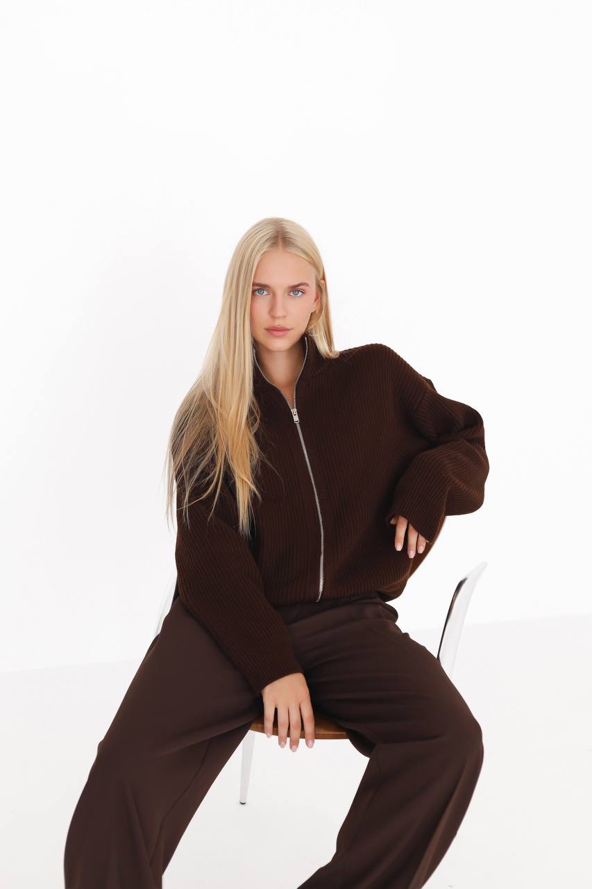 Трикотажна кофта “Emilia” на блискавці - Зображення 8