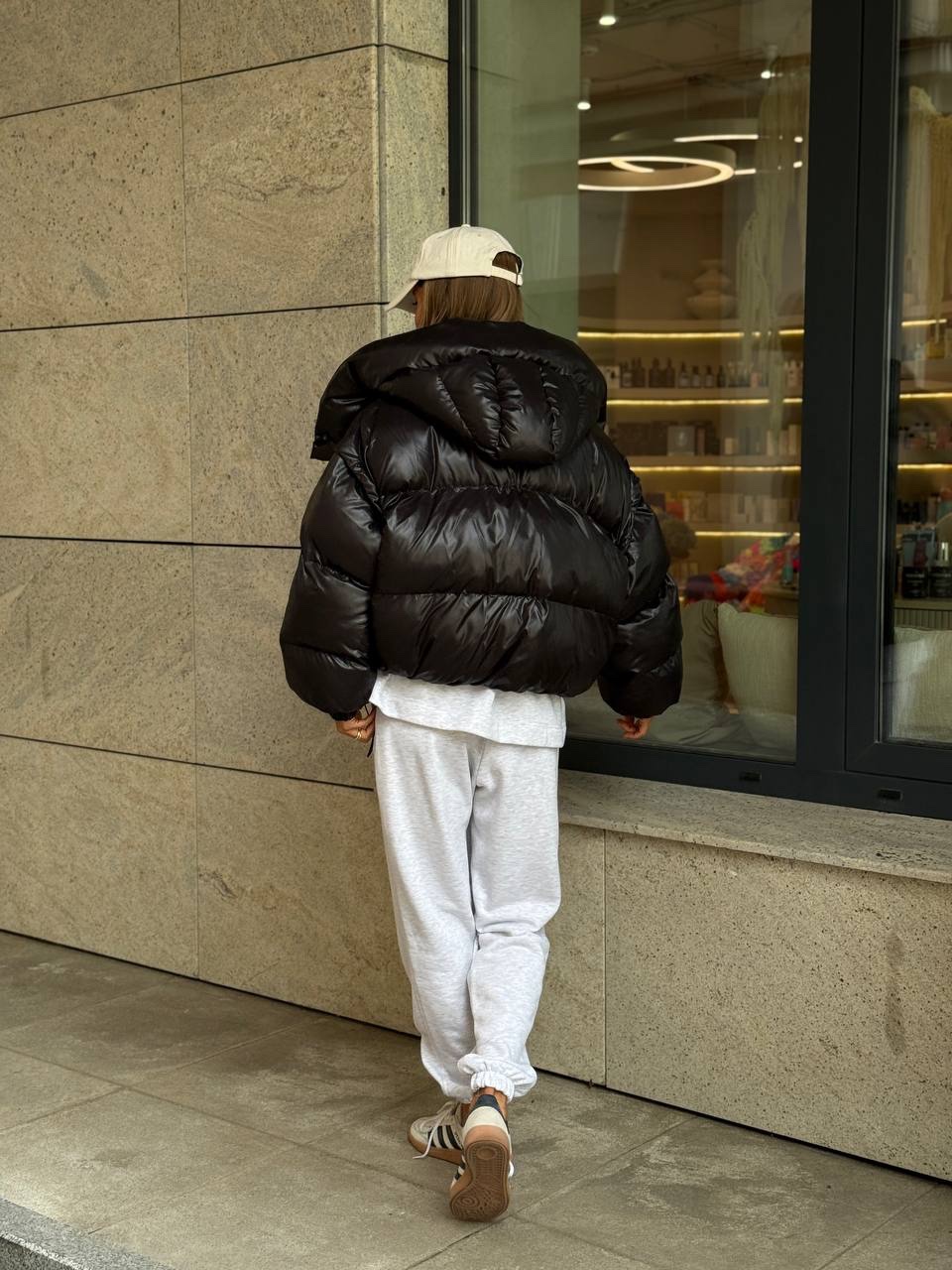 Глянцевий пуфер-трансформер “Beatrice” з еко-пуху - Зображення 20