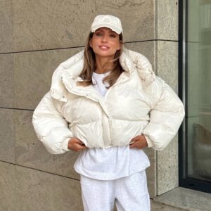 Глянцевий пуфер-трансформер “Beatrice” з еко-пуху