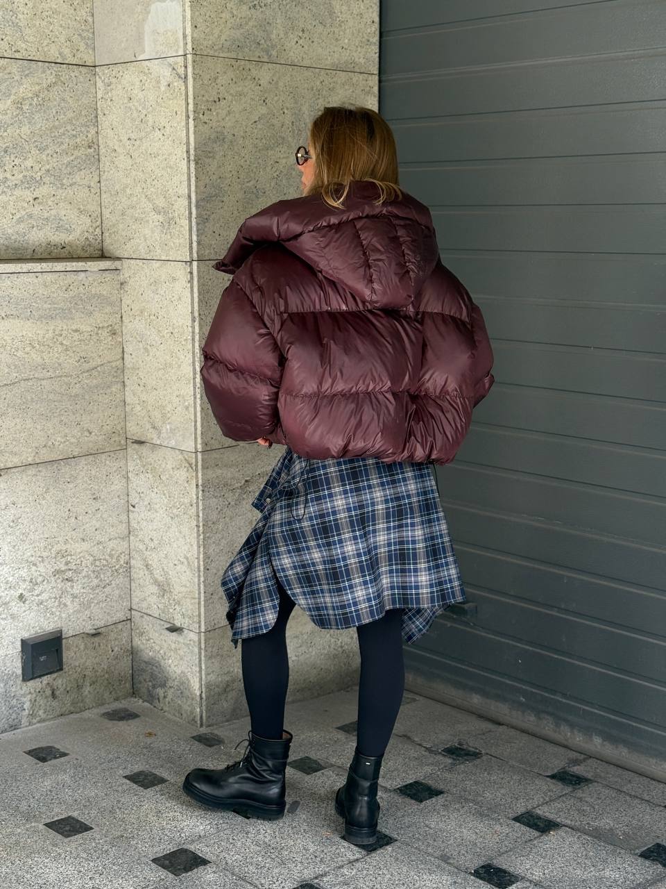 Глянцевий пуфер-трансформер “Beatrice” з еко-пуху - Зображення 8