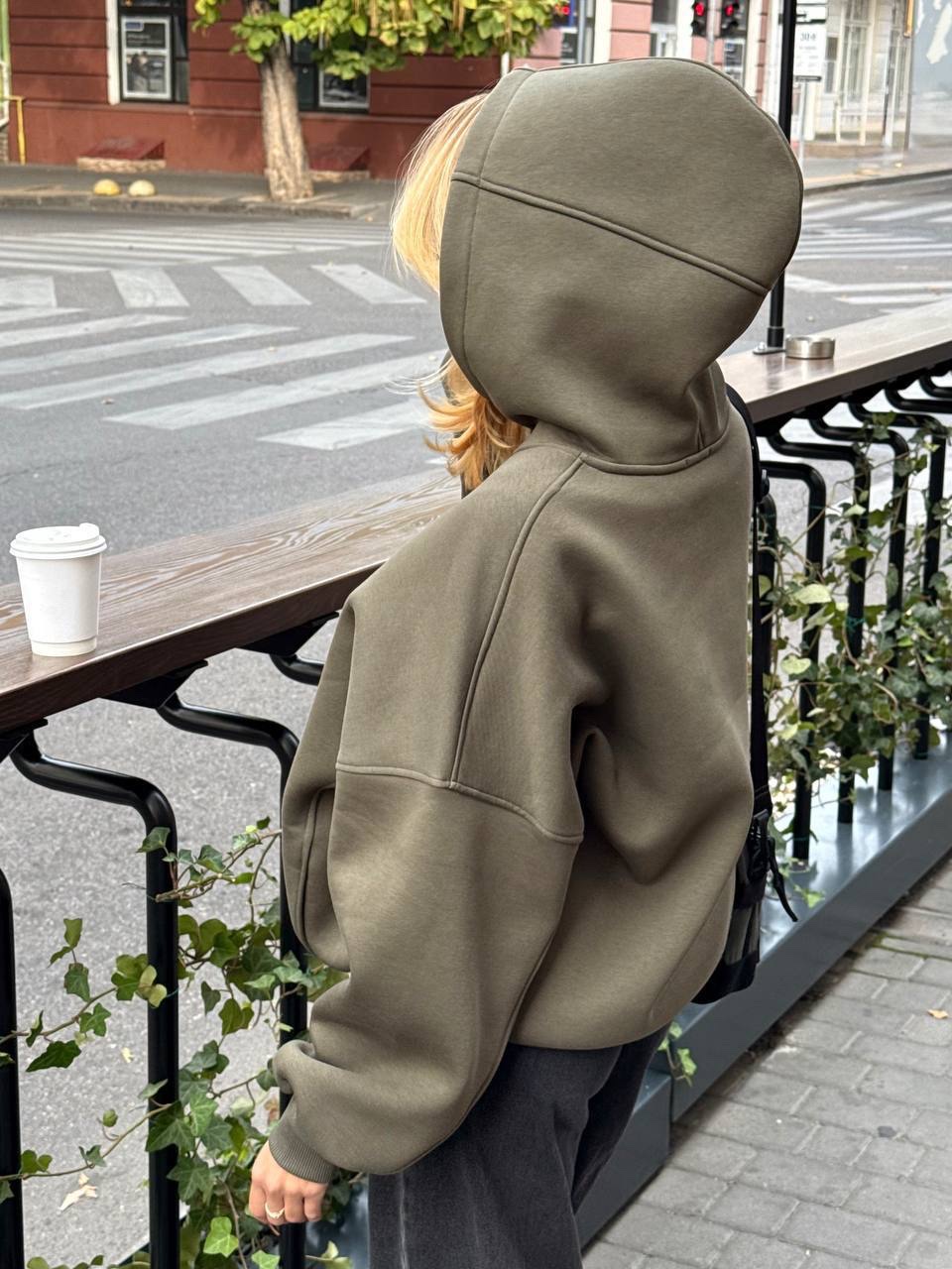 Худі на флісі “Mave” з куліскою - Зображення 3