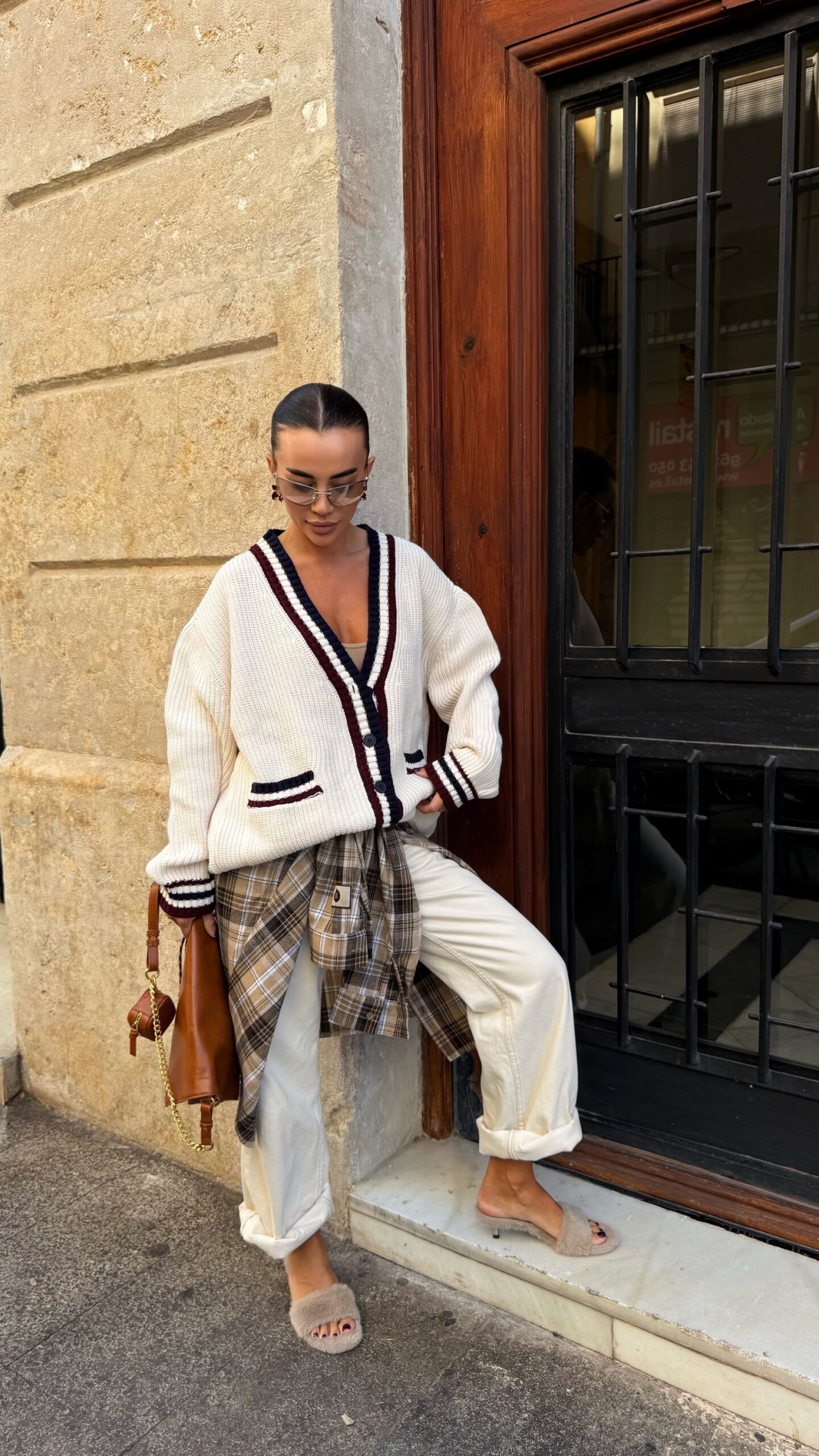 Кардиган “Oxford Cream” з контрастними смужками - Зображення 6