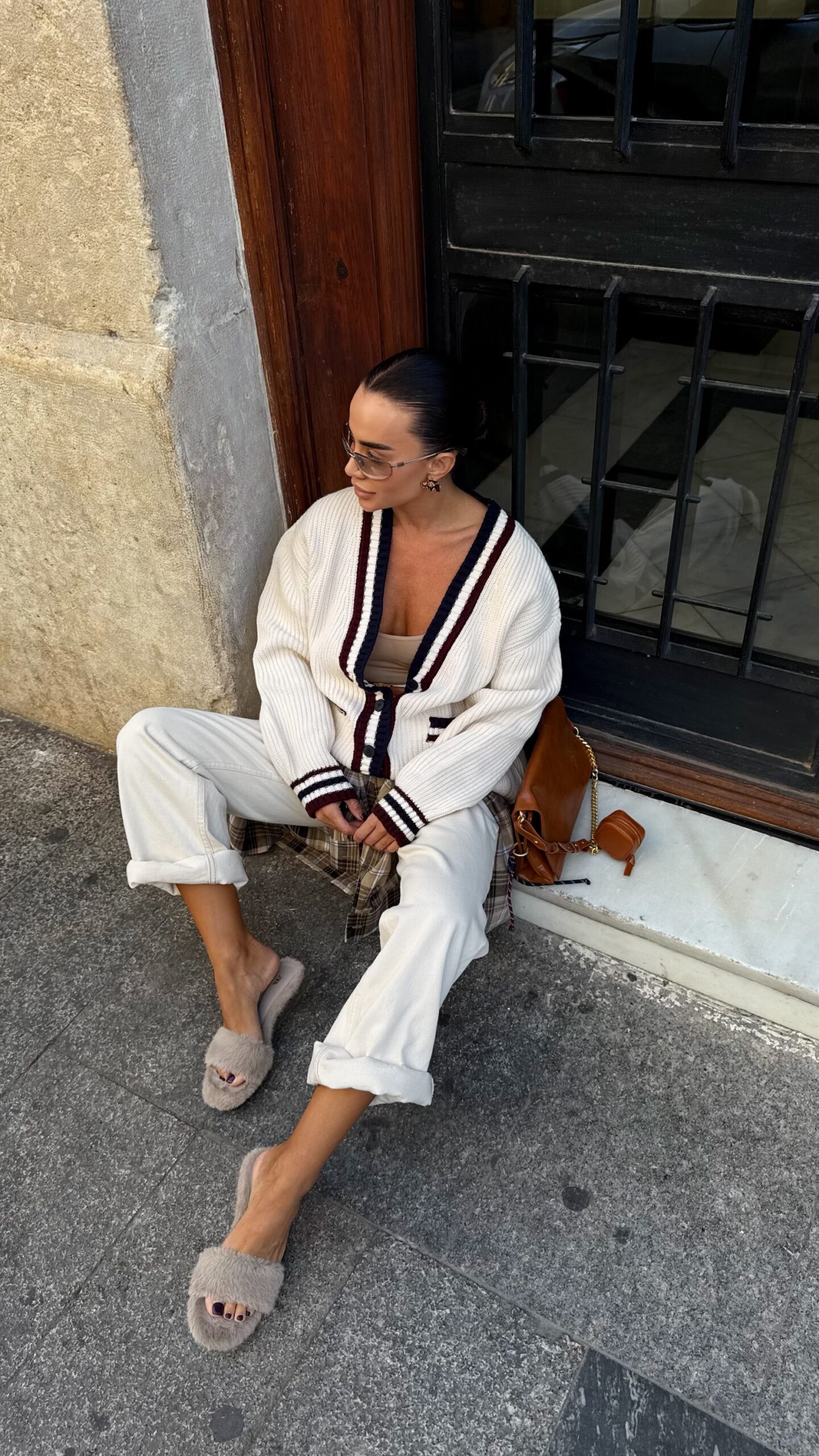 Кардиган “Oxford Cream” з контрастними смужками - Зображення 3