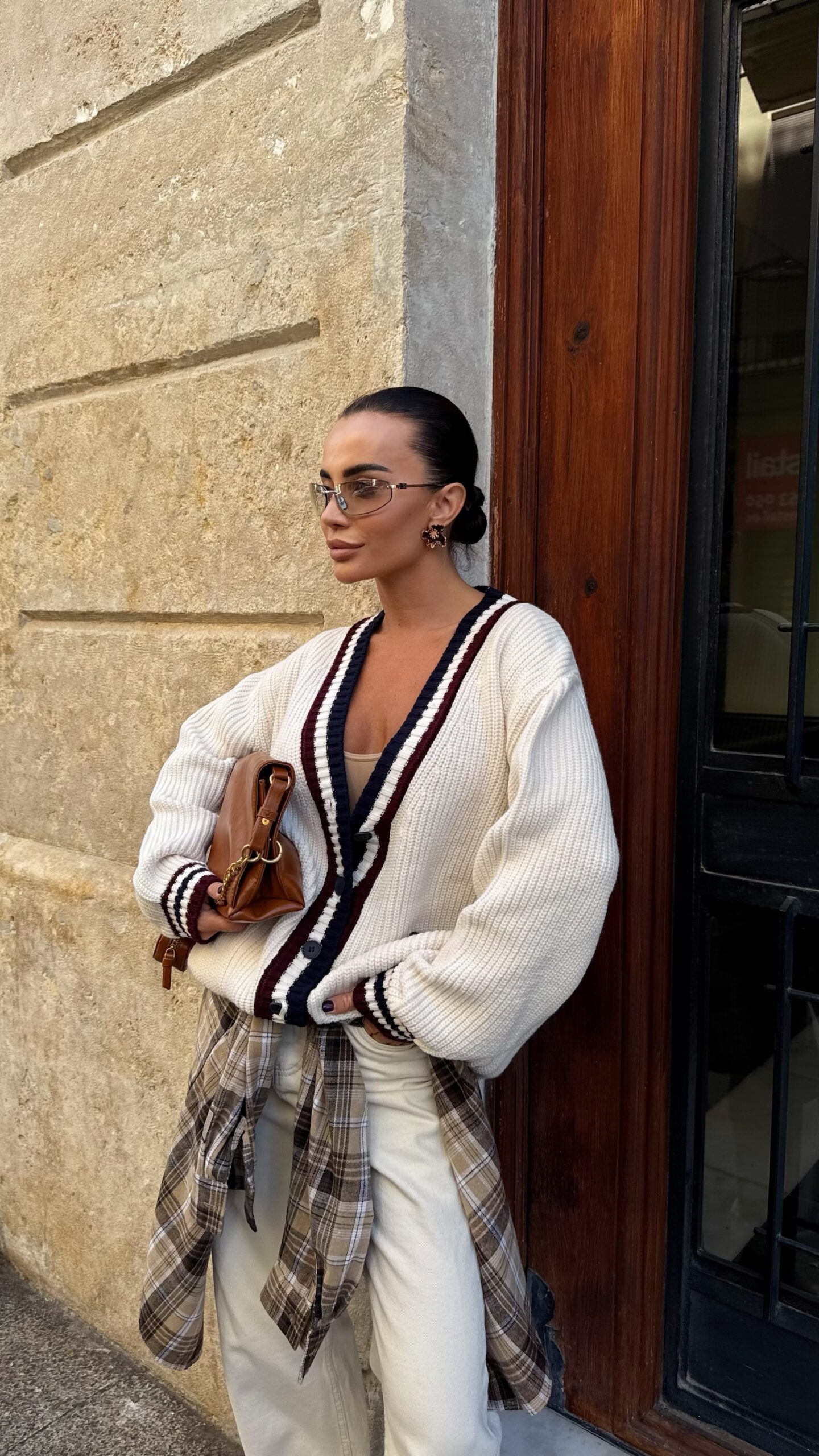 Кардиган “Oxford Cream” з контрастними смужками - Зображення 2