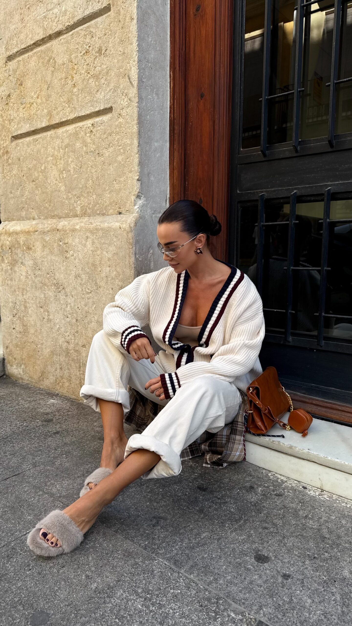 Кардиган “Oxford Cream” з контрастними смужками - Зображення 5