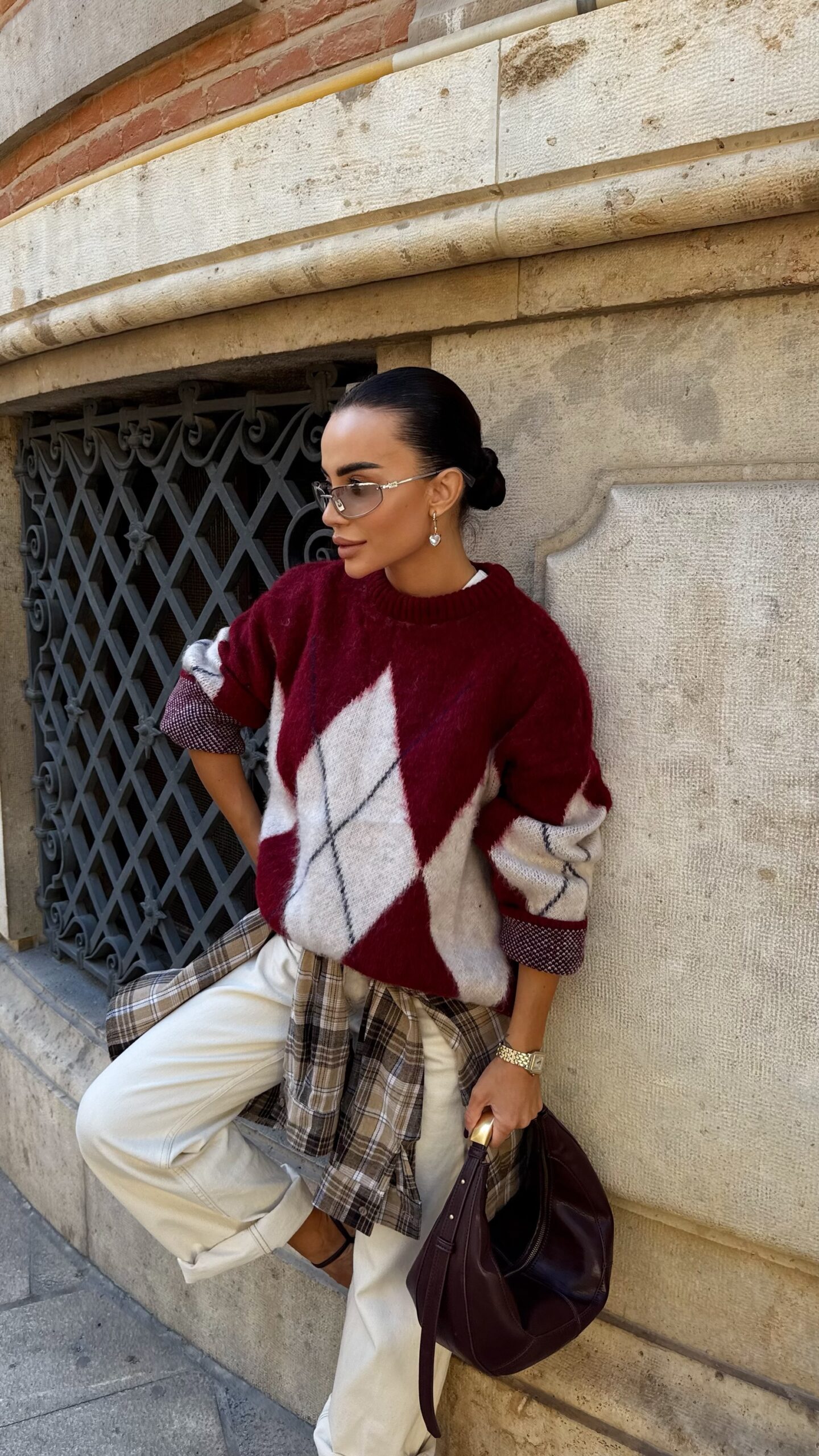 Светр “Mirella” з ромбовим візерунком - Зображення 2