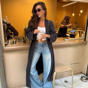 Вʼязаний кардиган “Mia” з поясом