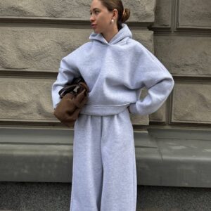 Костюм на флісі “Luna” з зіп-худі і штанах з куліскою