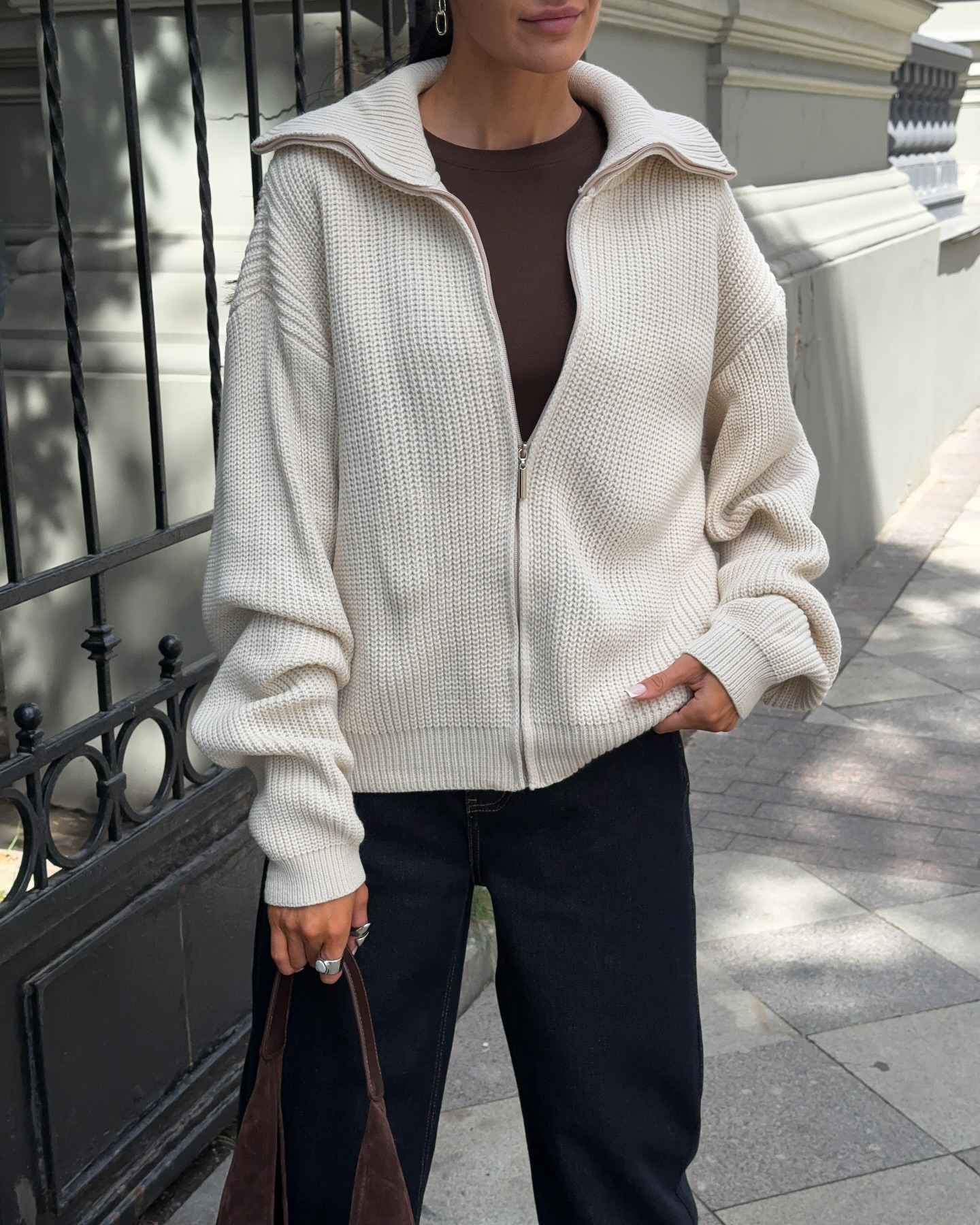 Вʼязана кофта “Aurora” на блискавці - Зображення 4