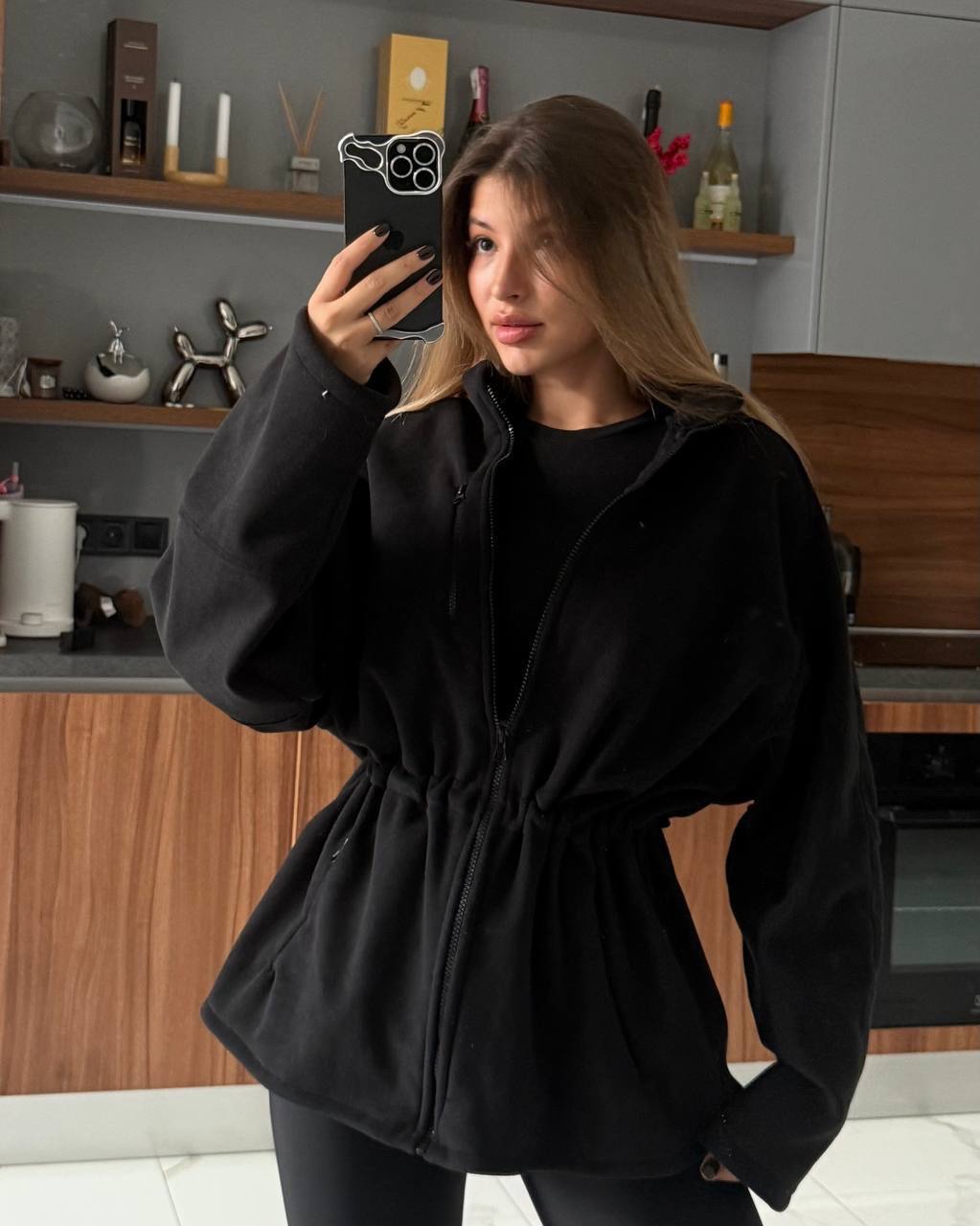 Флісова кофта “Cozy” із затяжкою на талії - Зображення 3