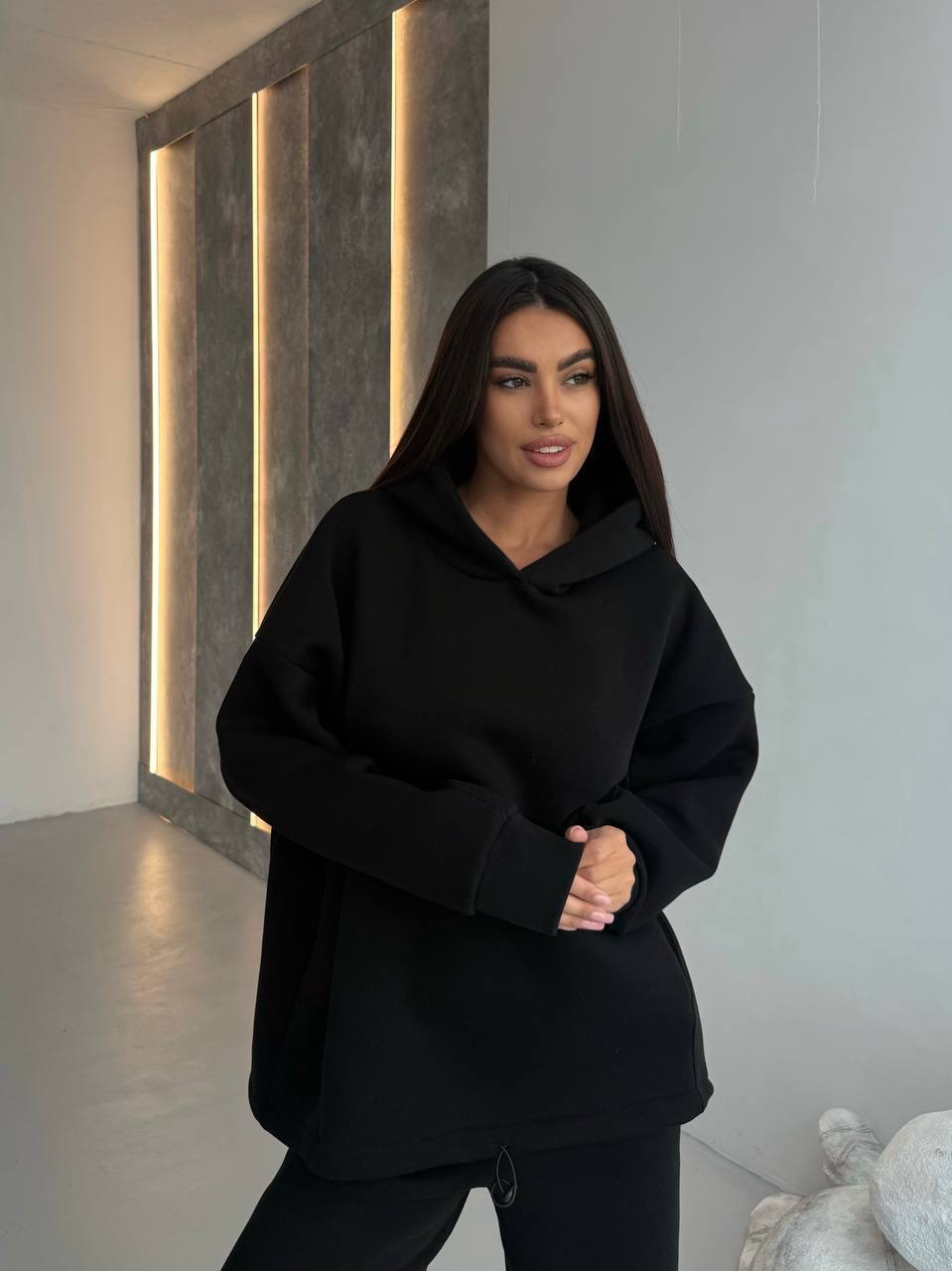 Худі на флісі “Warm” з куліскою - Зображення 7