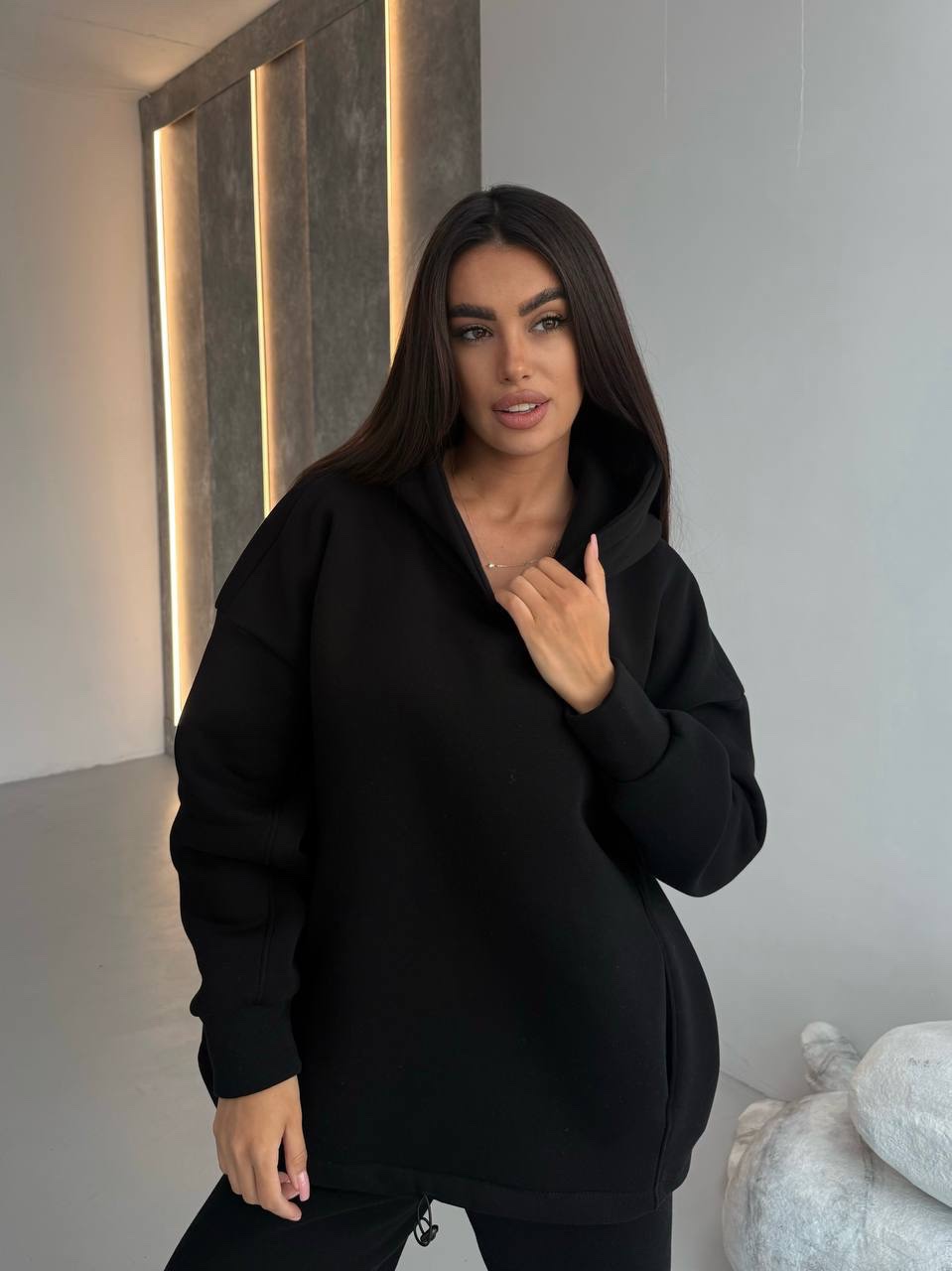 Худі на флісі “Warm” з куліскою - Зображення 8