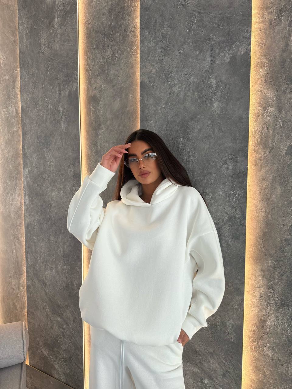 Худі на флісі “Warm” з куліскою