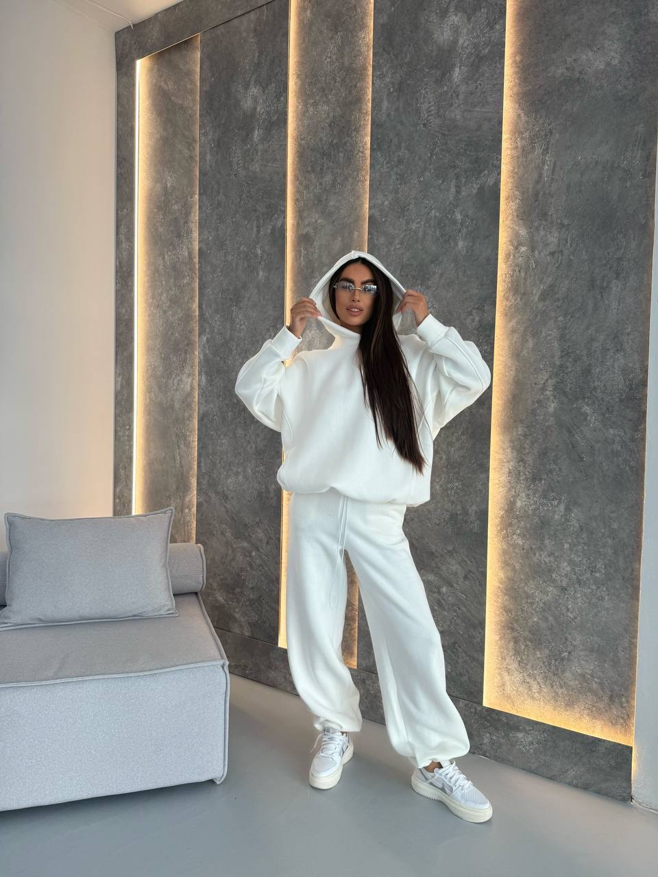 Худі на флісі “Warm” з куліскою - Зображення 2