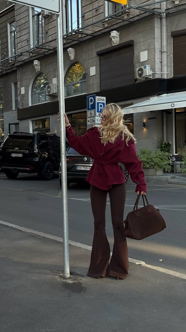 Тренч з кашеміру “Sophie” з поясом - Зображення 19