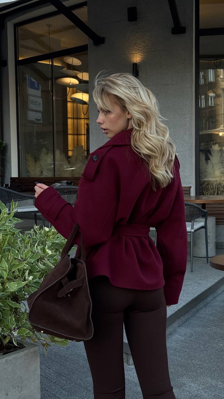 Тренч з кашеміру “Sophie” з поясом - Зображення 17