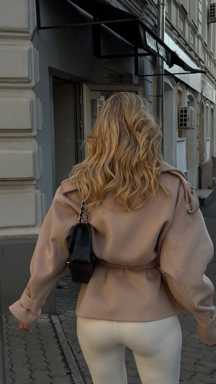 Тренч з кашеміру “Sophie” з поясом - Зображення 5