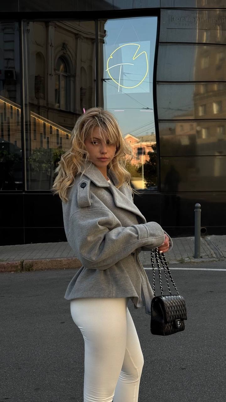 Тренч з кашеміру “Sophie” з поясом - Зображення 10