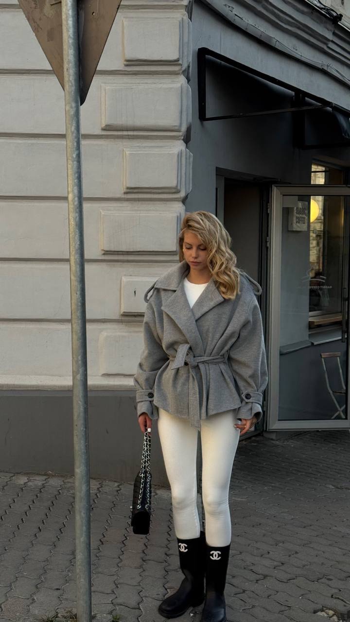 Тренч з кашеміру “Sophie” з поясом - Зображення 8