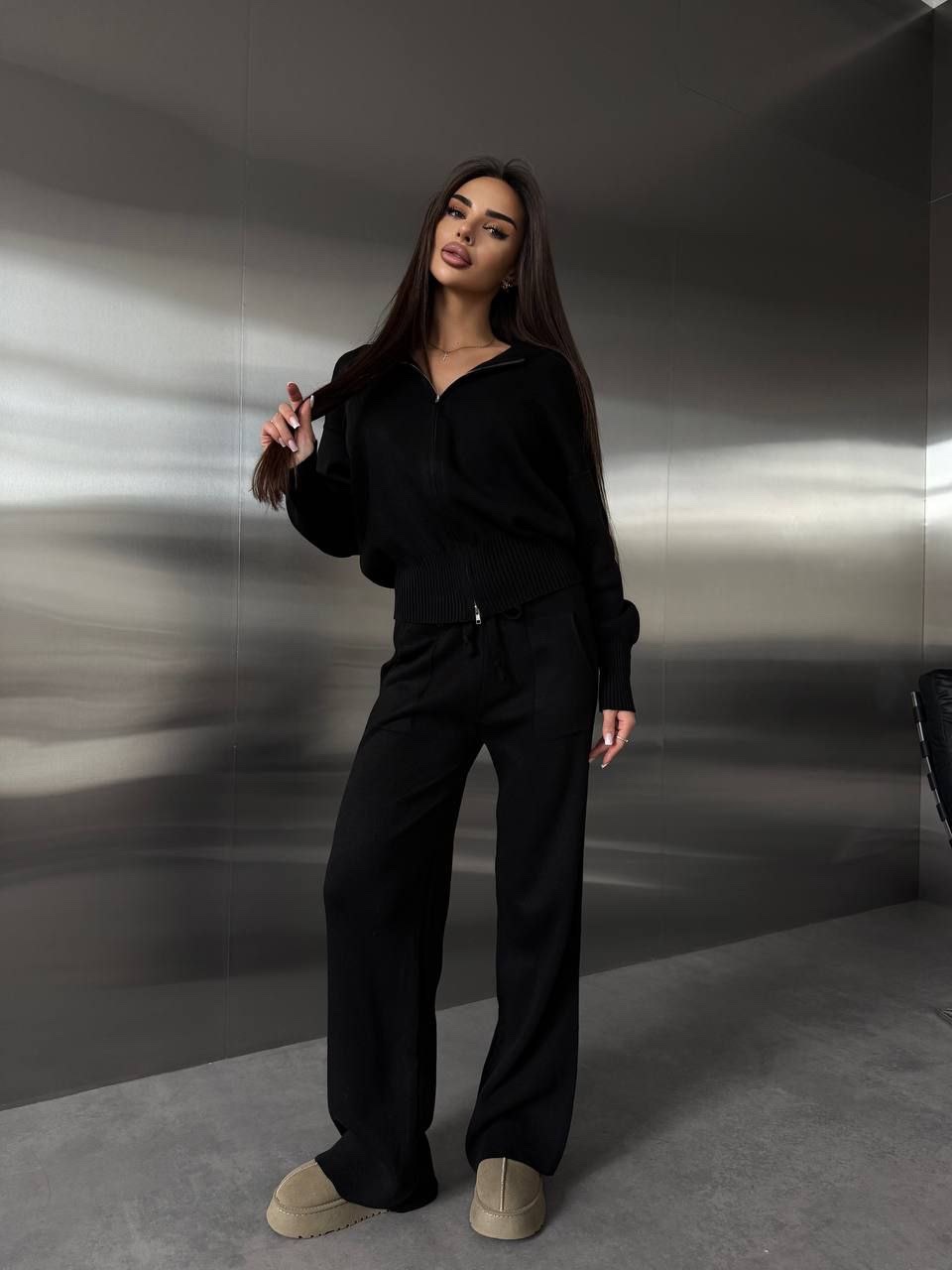 Вʼязаний костюм “Sienna” зі штанами - Зображення 3