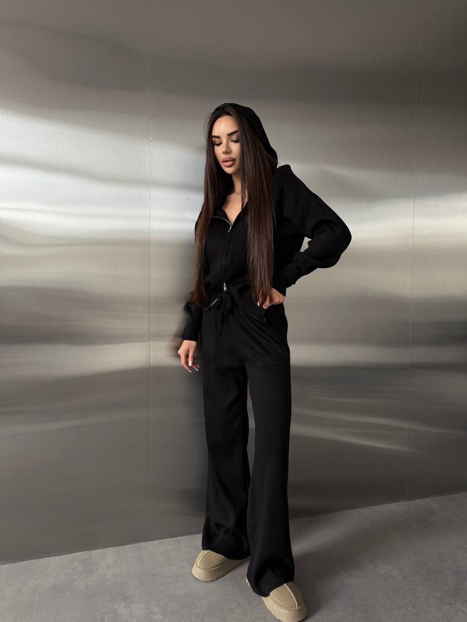 Вʼязаний костюм “Sienna” зі штанами - Зображення 5