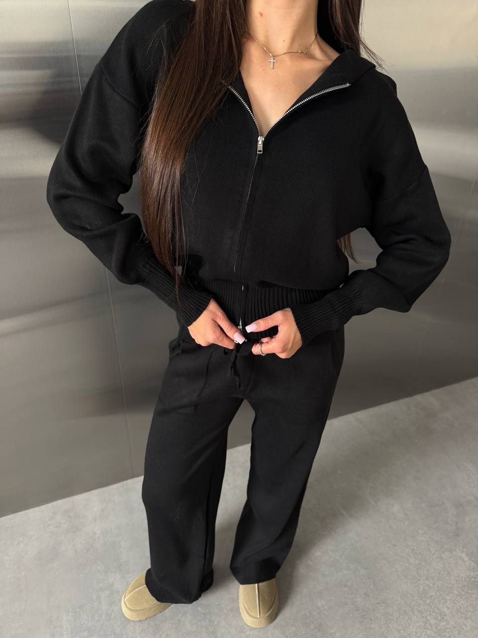 Вʼязаний костюм “Sienna” зі штанами - Зображення 4