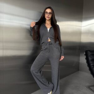 Трикотажний костюм “Sienna” з зіп-худі та штанами