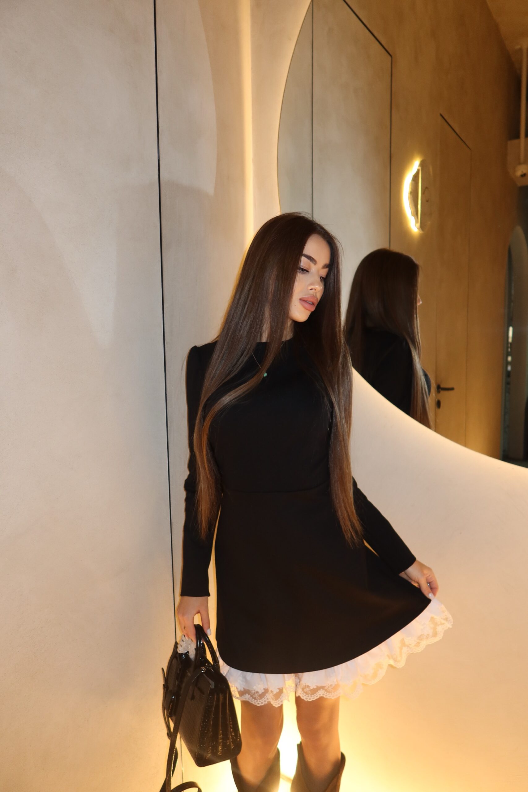 Сукня міні “Amora” декорована мереживом - Зображення 11