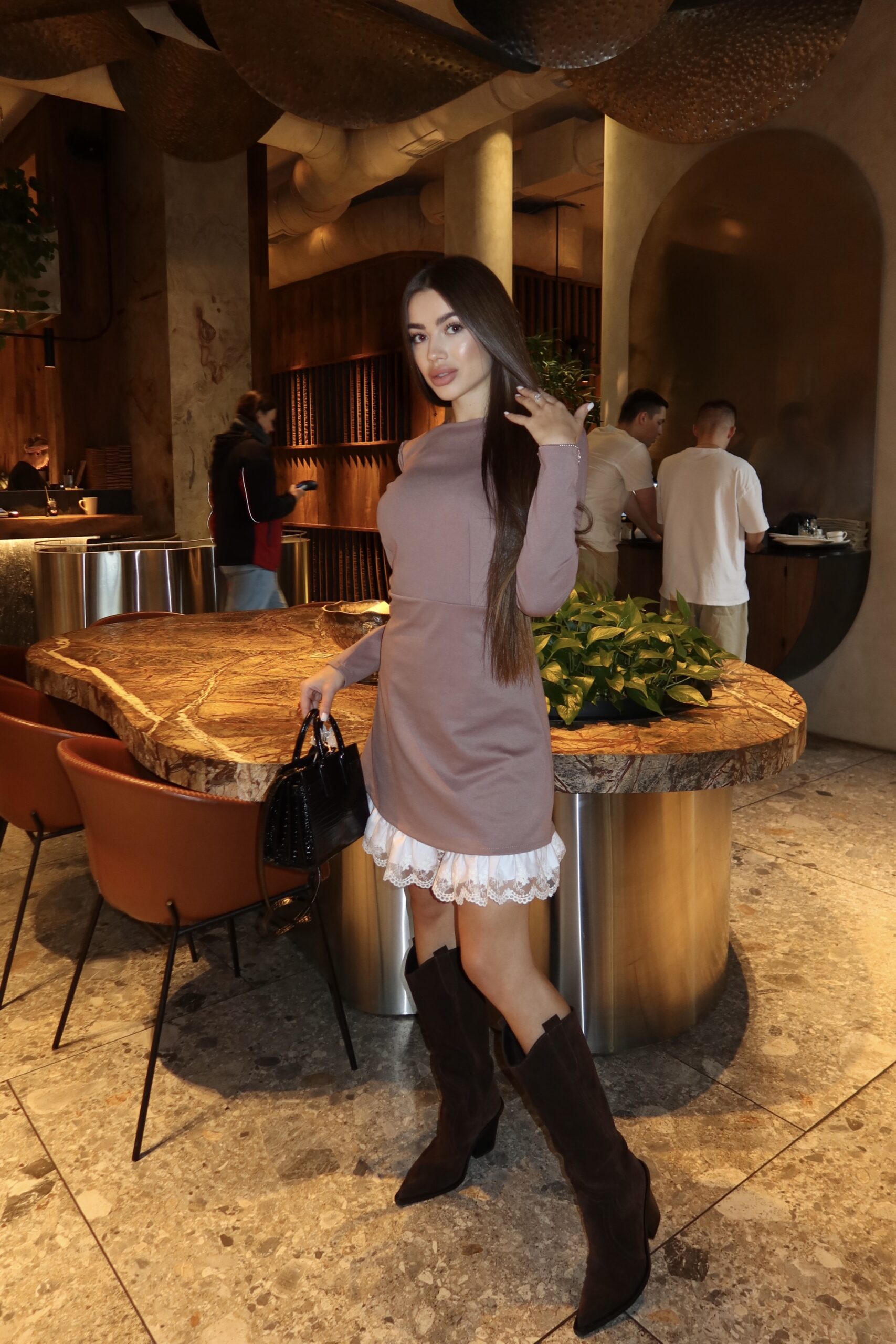 Сукня міні “Amora” декорована мереживом - Зображення 7