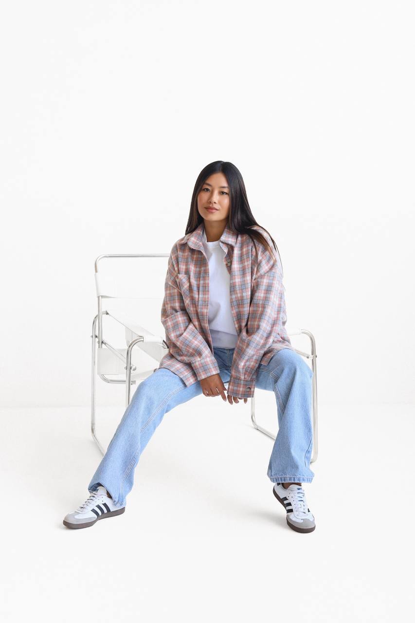 Вовняна сорочка “Mila” у клітинку - Зображення 5