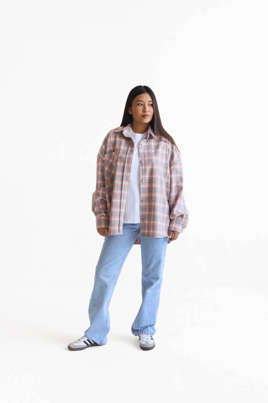 Вовняна сорочка “Mila” у клітинку - Зображення 4