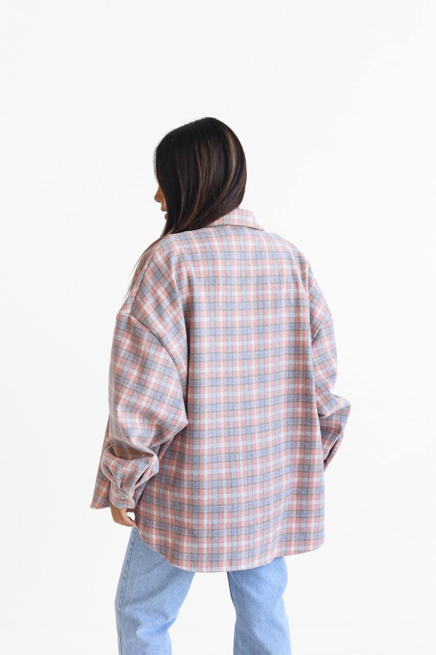 Вовняна сорочка “Mila” у клітинку - Зображення 3