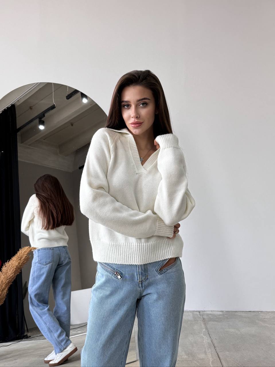 Вовняний светр поло “Adele” - Зображення 2