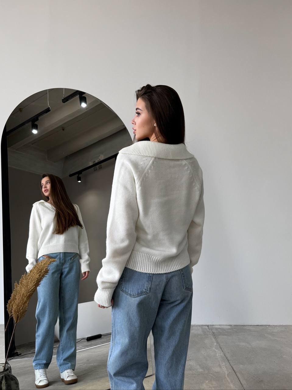 Вовняний светр поло “Adele” - Зображення 3