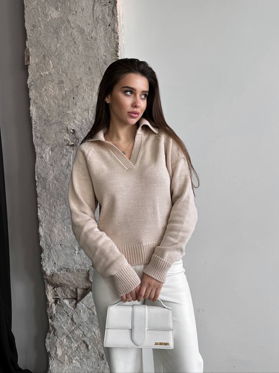 Вовняний светр поло “Adele” - Зображення 11