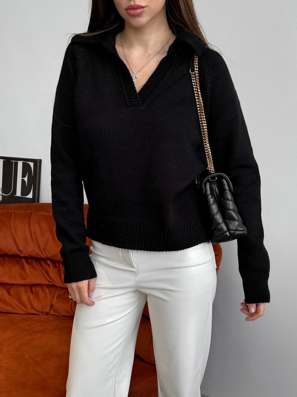 Вовняний светр поло “Adele” - Зображення 16