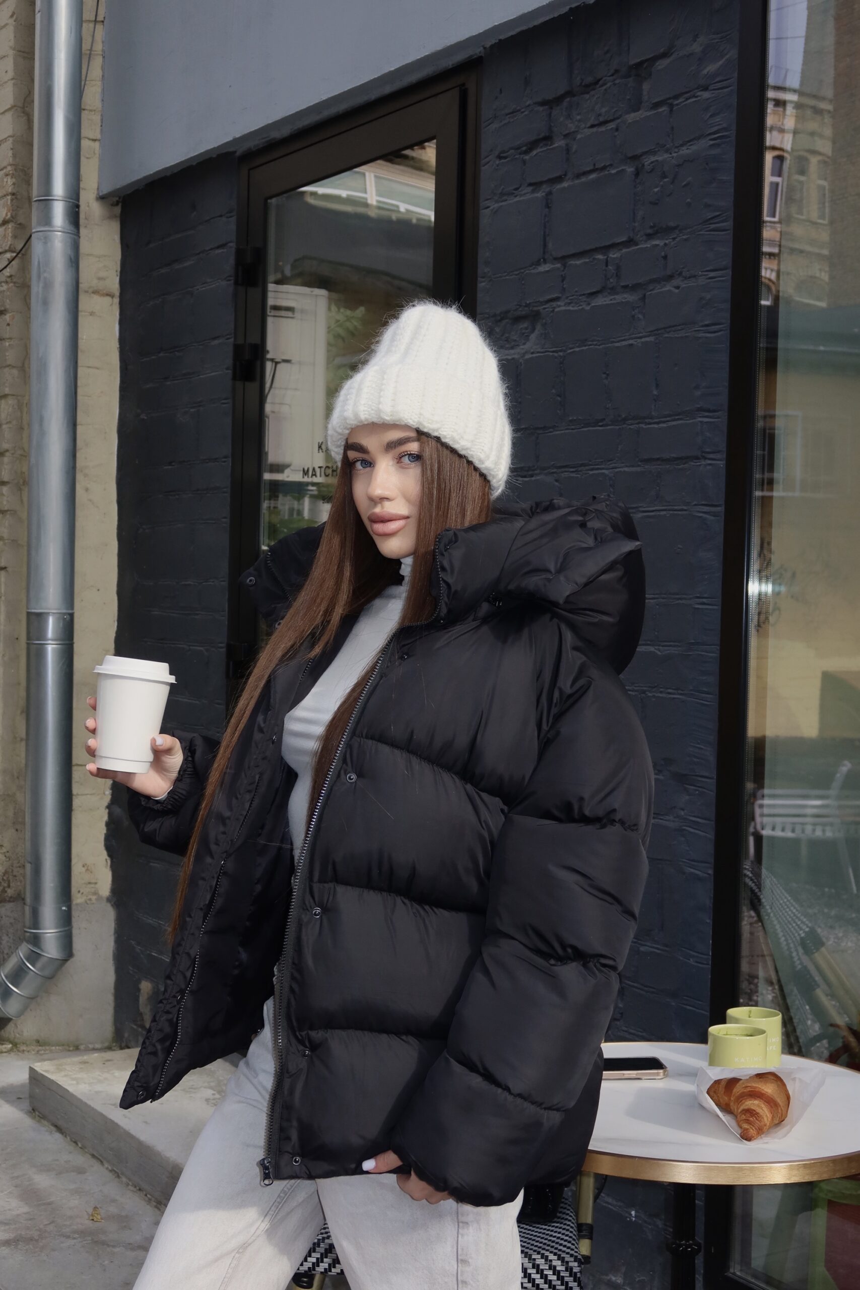 Пуховик “Nero” з еко пуху