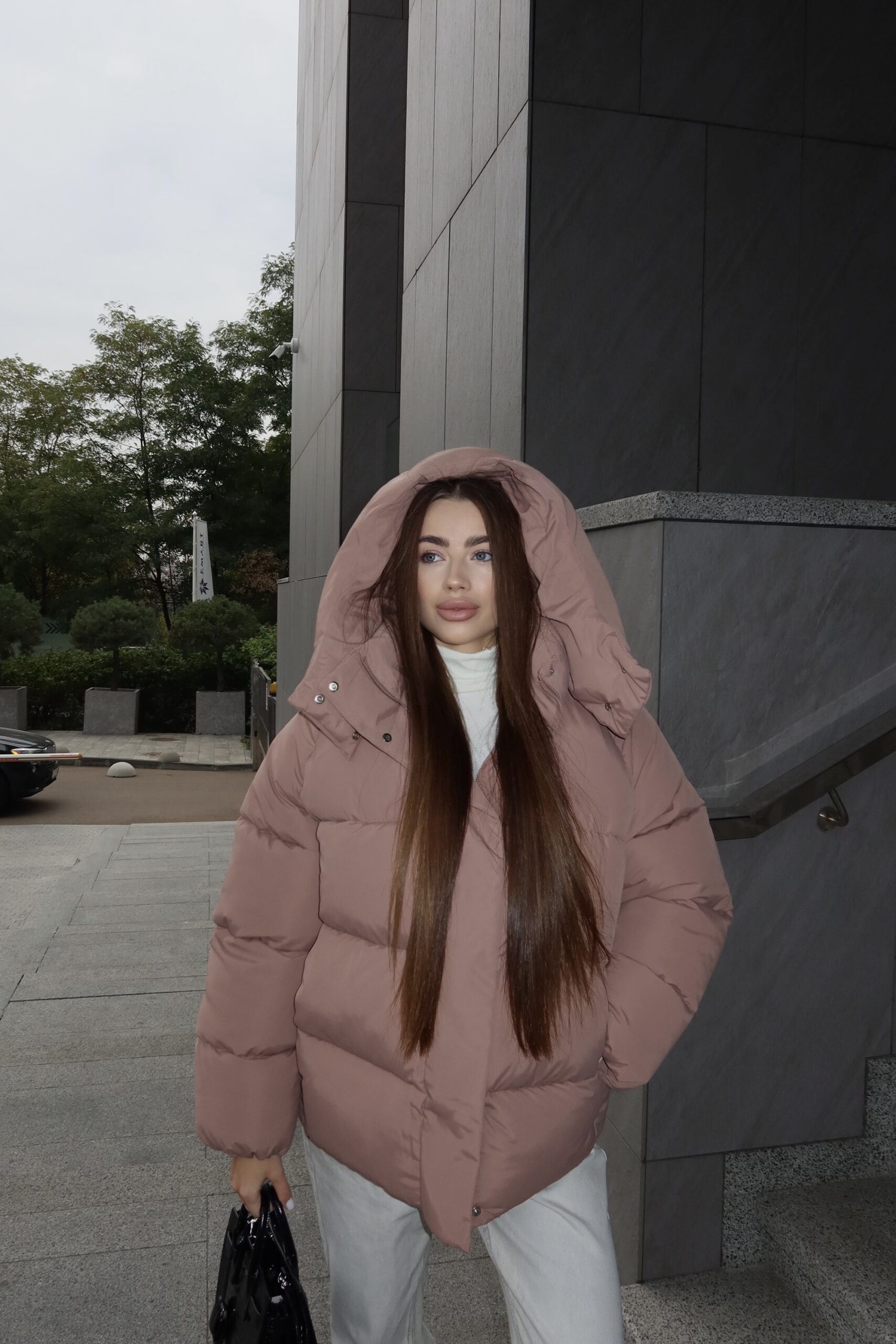 Пуховик “Mocha” з еко пуху