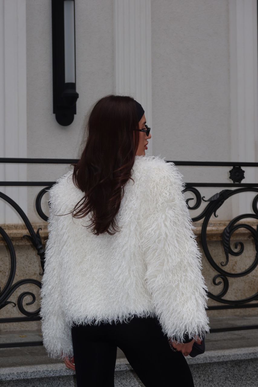 Шуба “Lama” зі штучного хутра на підкладці - Зображення 4