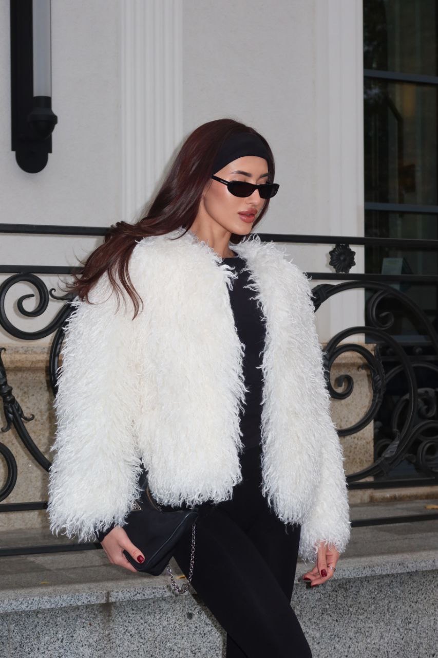 Шуба “Lama” зі штучного хутра на підкладці - Зображення 2