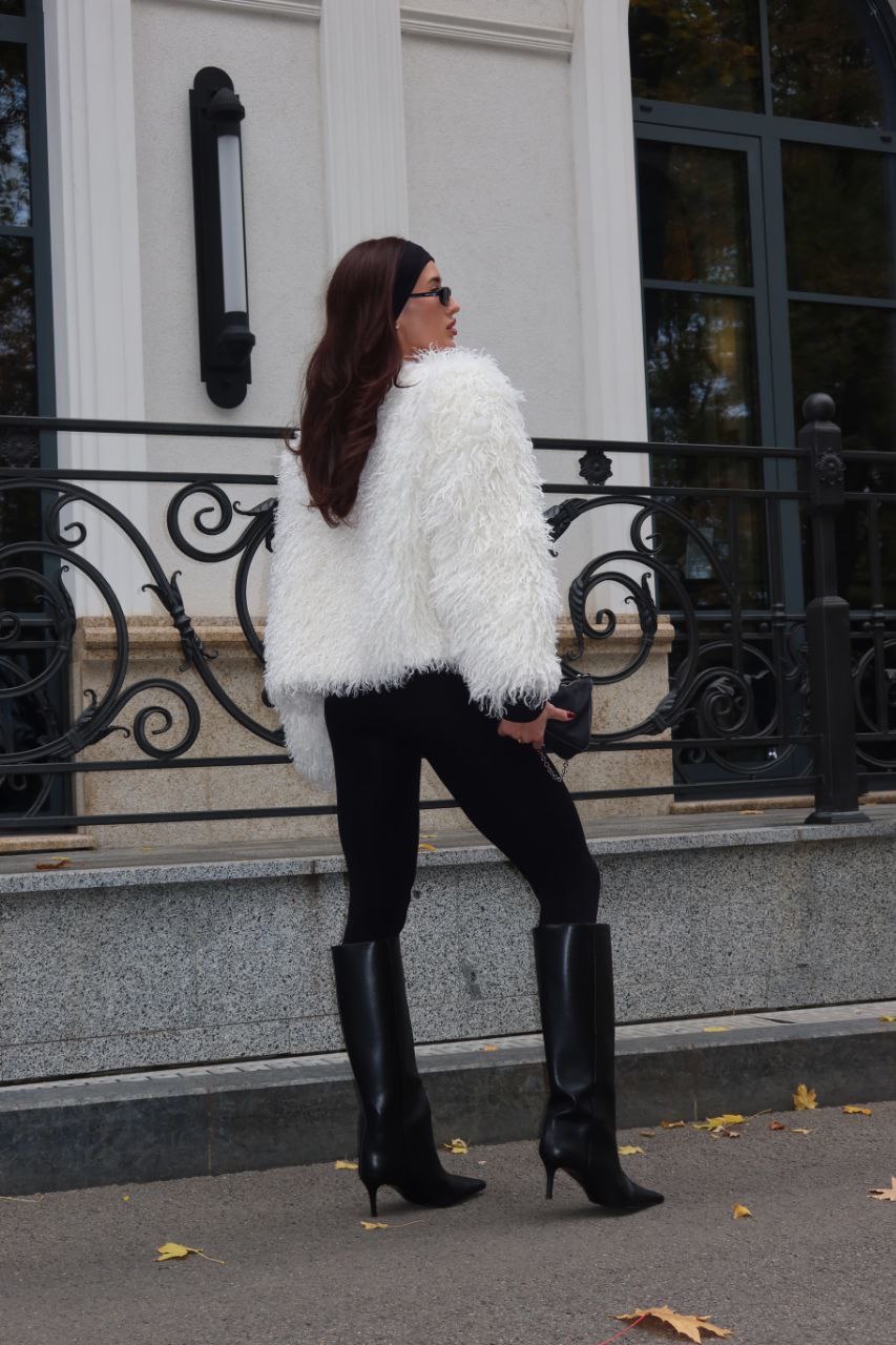 Шуба “Lama” зі штучного хутра на підкладці - Зображення 8