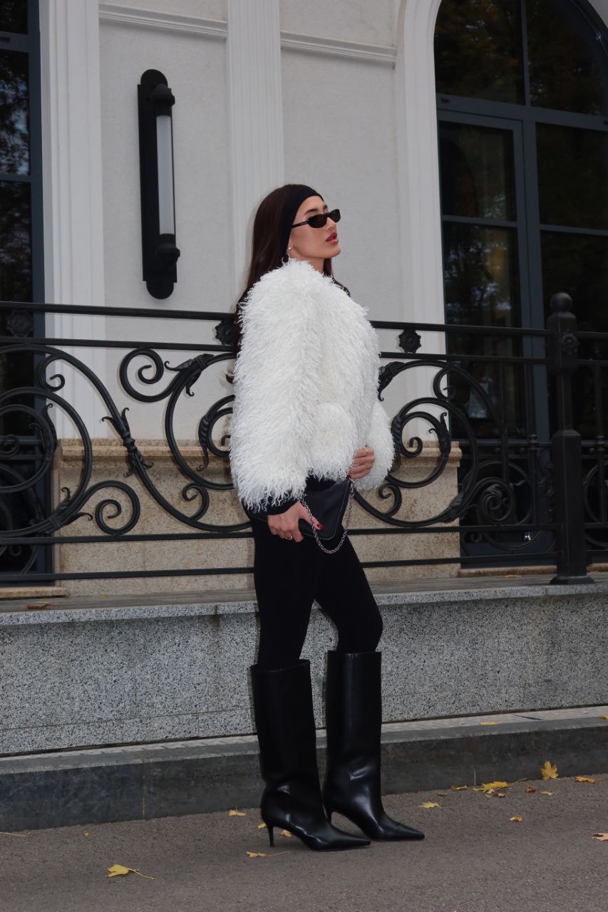 Шуба “Lama” зі штучного хутра на підкладці - Зображення 7