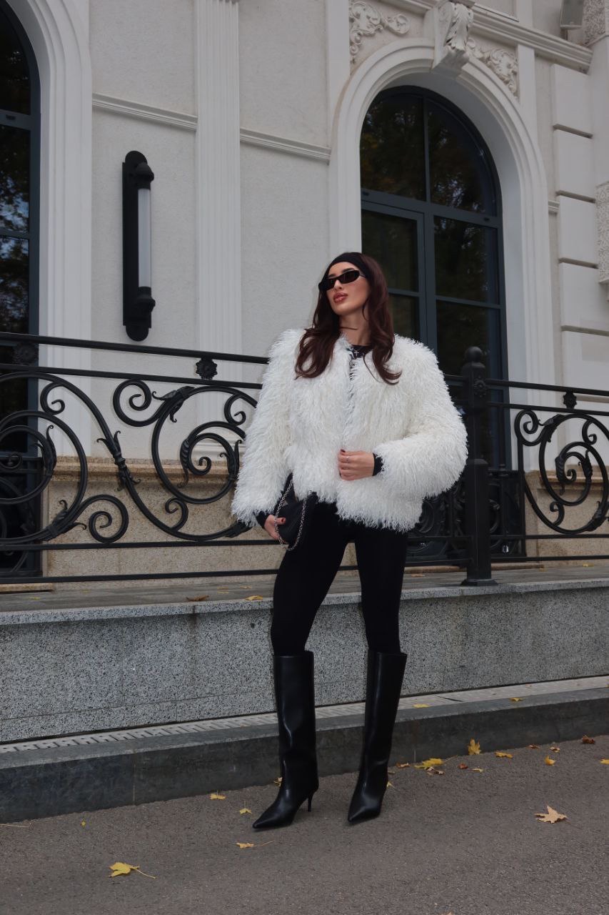 Шуба “Lama” зі штучного хутра на підкладці - Зображення 6